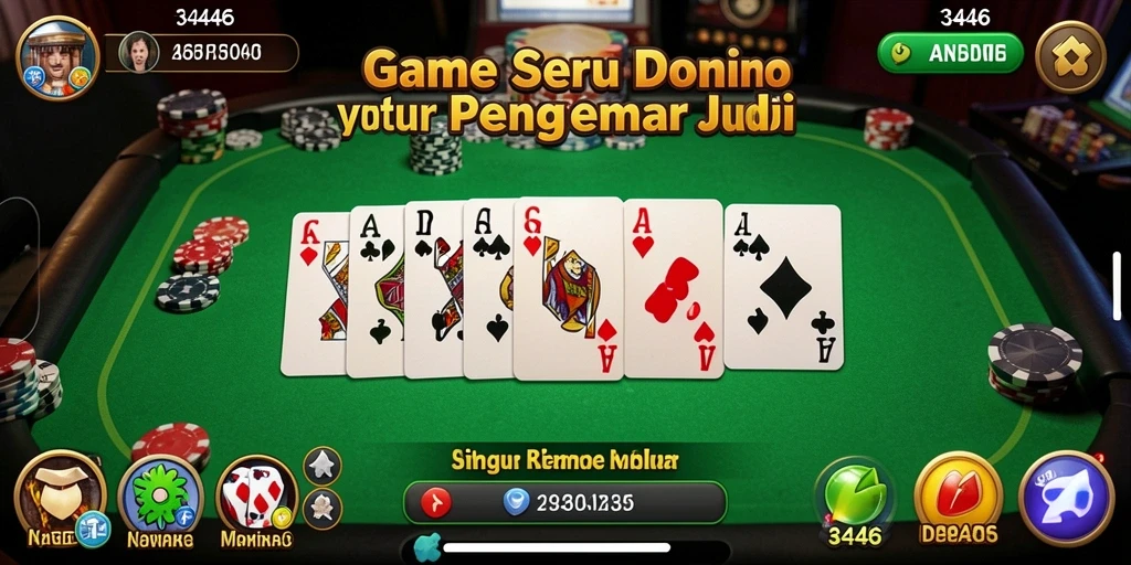 Tampilan menarik dari gameplay seru Domino di 3446.