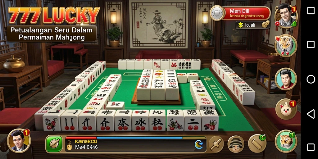Tampilan gameplay Mahjong di 777LUCKY yang menarik dan menantang.