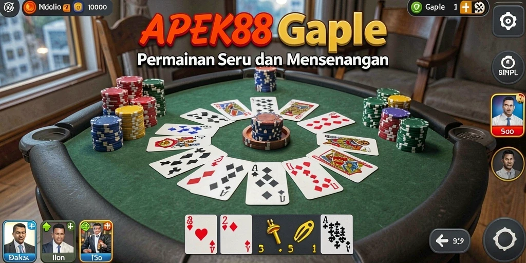 Tampilan gameplay seru APEK88 dengan desain grafis menarik.