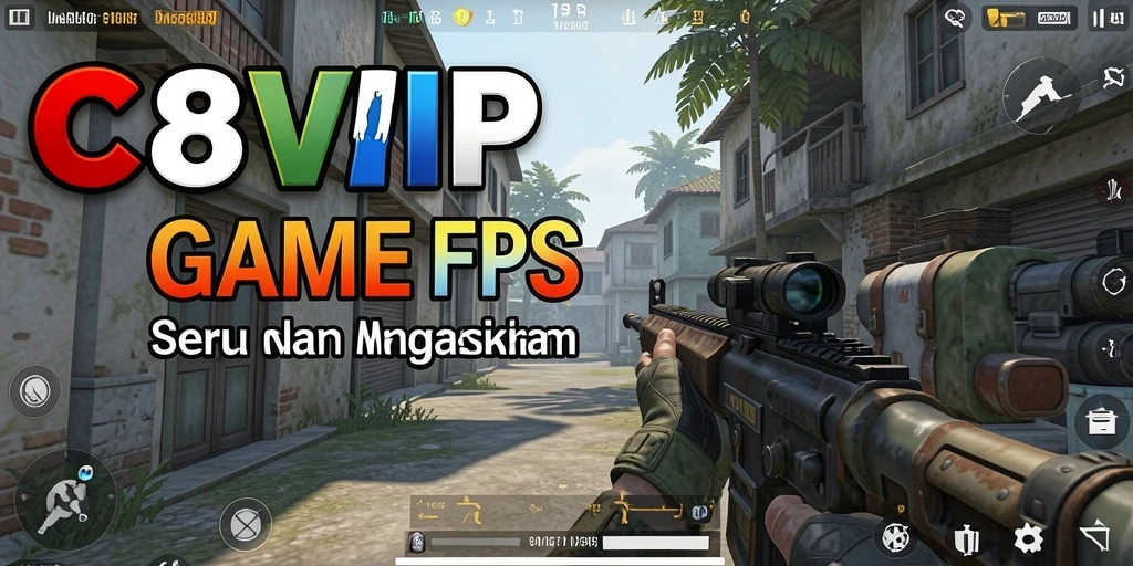 Tampilan gameplay C8VIP menampilkan aksi pertempuran yang intens.