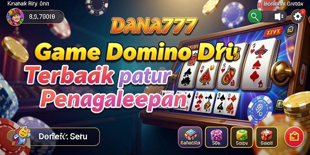 Tampilan gameplay seru DANA777 saat bermain Domino.