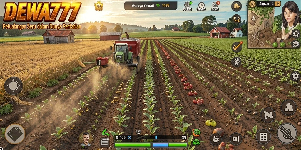 Tampilan gameplay DEWA777 yang menakjubkan dalam dunia Farming.