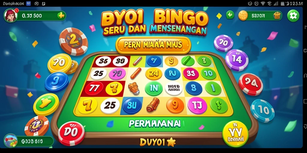 Tampilan gameplay DY01 yang seru dalam bermain Bingo.