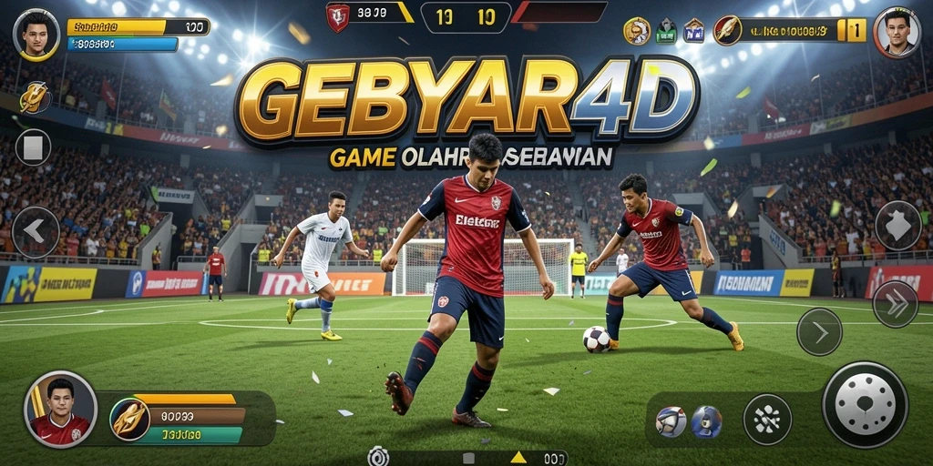 Screenshot gameplay GEBYAR4D yang menampilkan keseruan pertandingan olahraga.