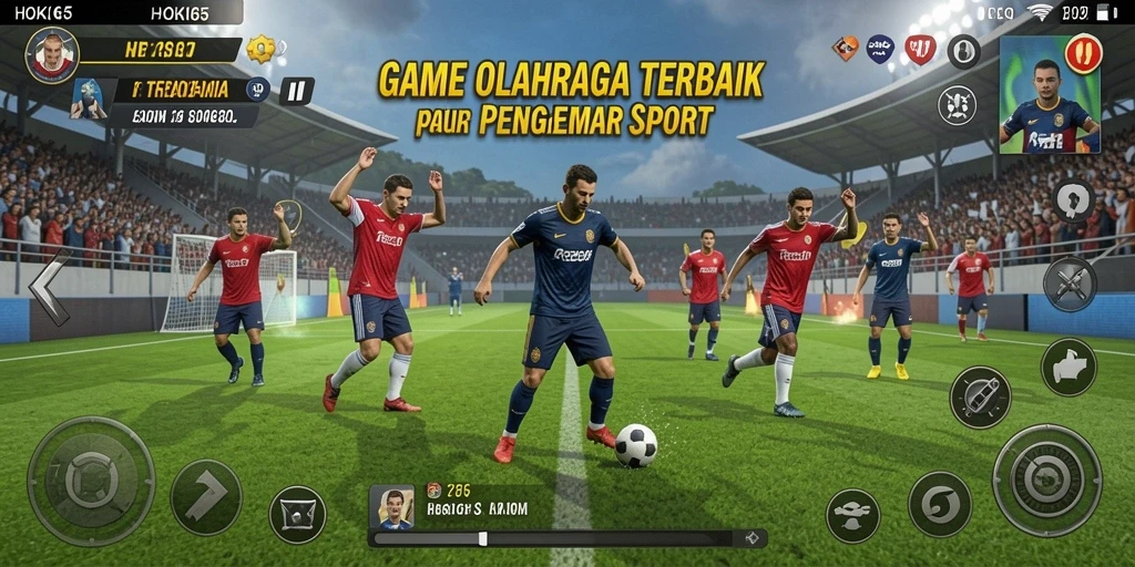 Screenshot gameplay HOKI65 menampilkan aksi seru dalam olahraga.