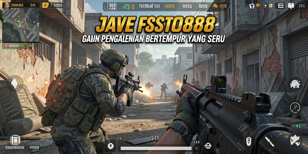 Screenshot menunjukkan aksi bertempur sengit di JAVASLOT88.