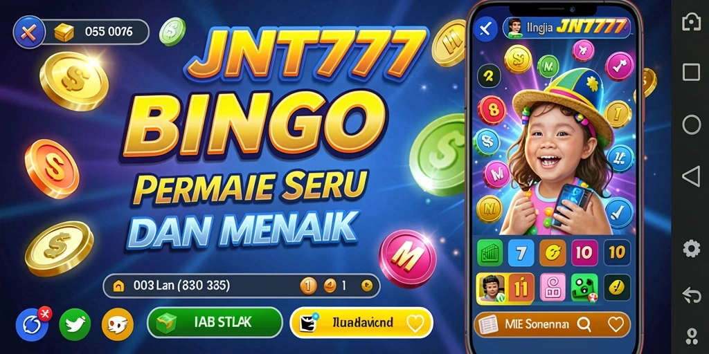 Screenshot utama JNT777 menampilkan gameplay seru Bingo.