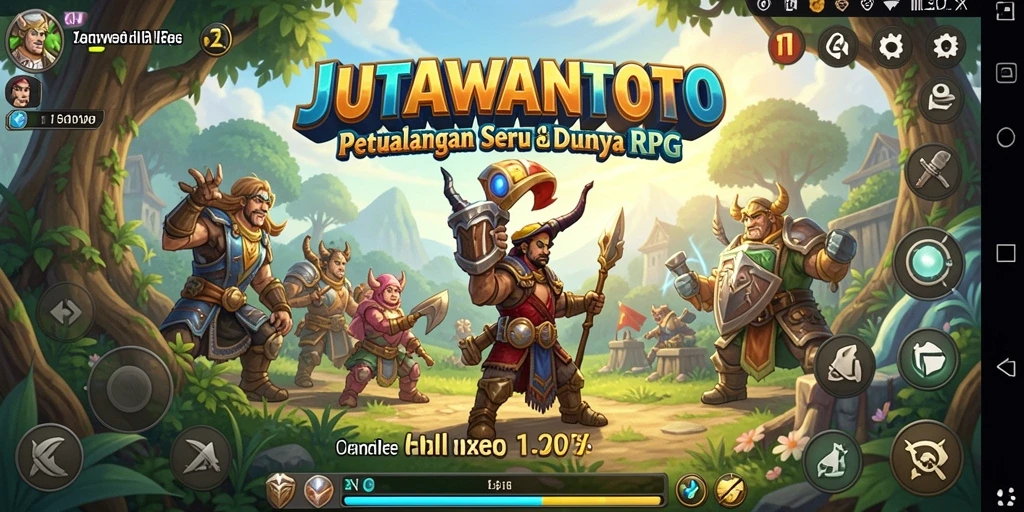 Tampilan gameplay menarik dari JUTAWANTOTO dalam aksi RPG.