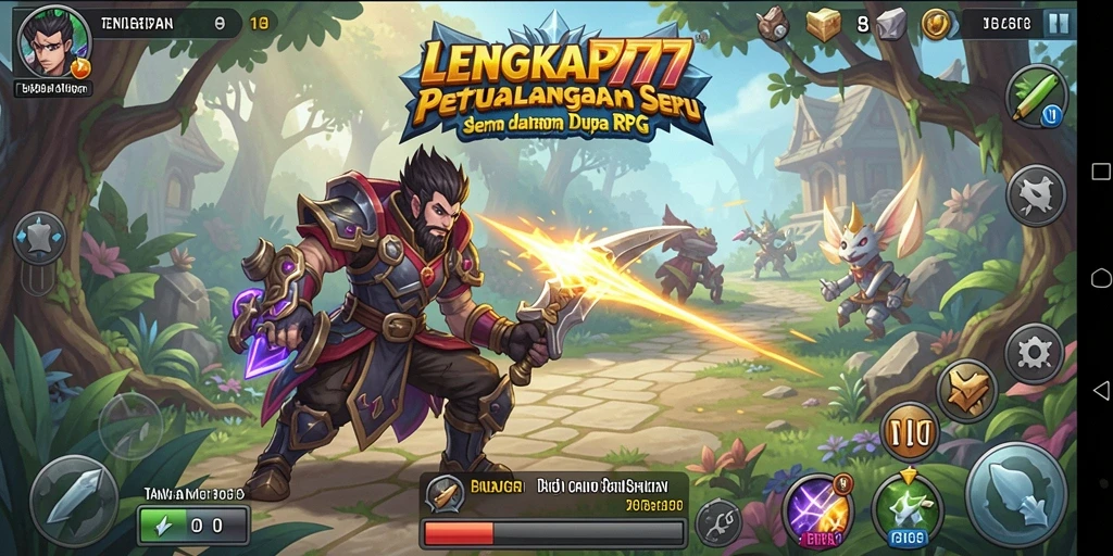 Screenshot gameplay LENGKAP777 yang menampilkan aksi seru dalam dunia RPG.