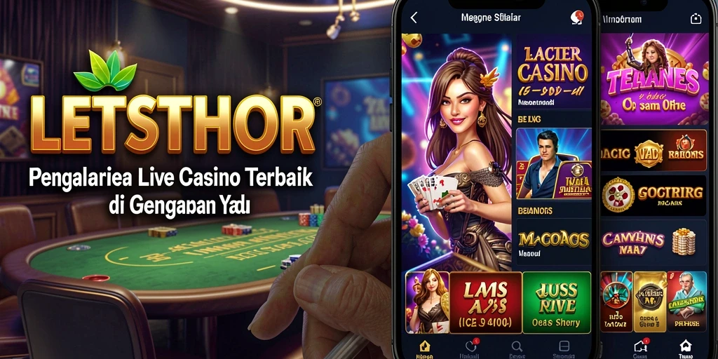 Gameplay Live Casino LETSTHOR yang mendebarkan dan interaktif.