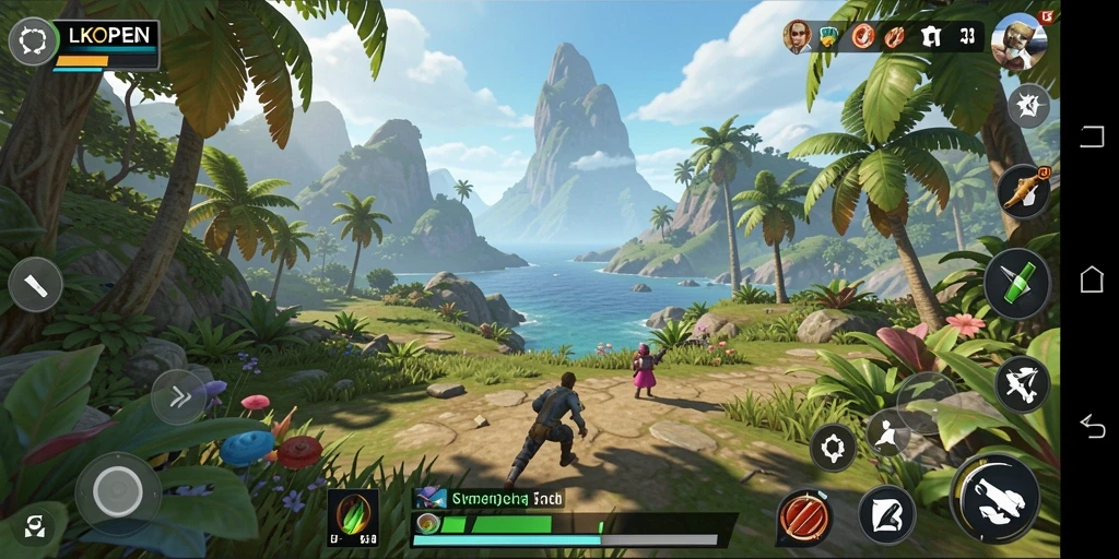 Screenshot gameplay <strong>LKOPEN</strong> menampilkan petualangan seru di dunia terbuka.