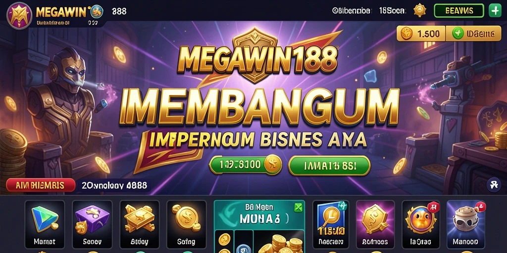 Screenshot gameplay MEGAWIN188 yang menggambarkan strategi bisnis.
