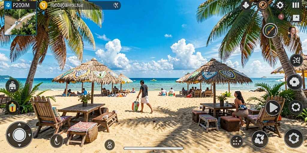 Screenshot P200M menampilkan gameplay seru dan interaktif.