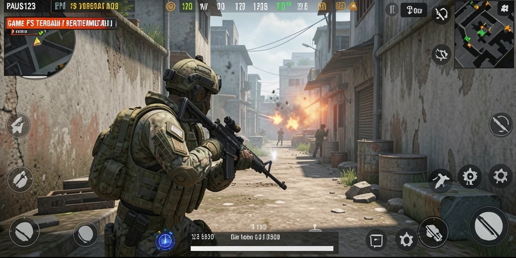 Gameplay seru PAUS123 dengan aksi tembak-menembak yang mendebarkan.