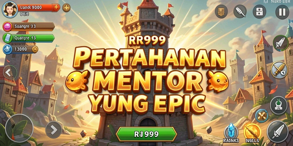 Tampilan gameplay menara yang intens dan mendebarkan di RR999.