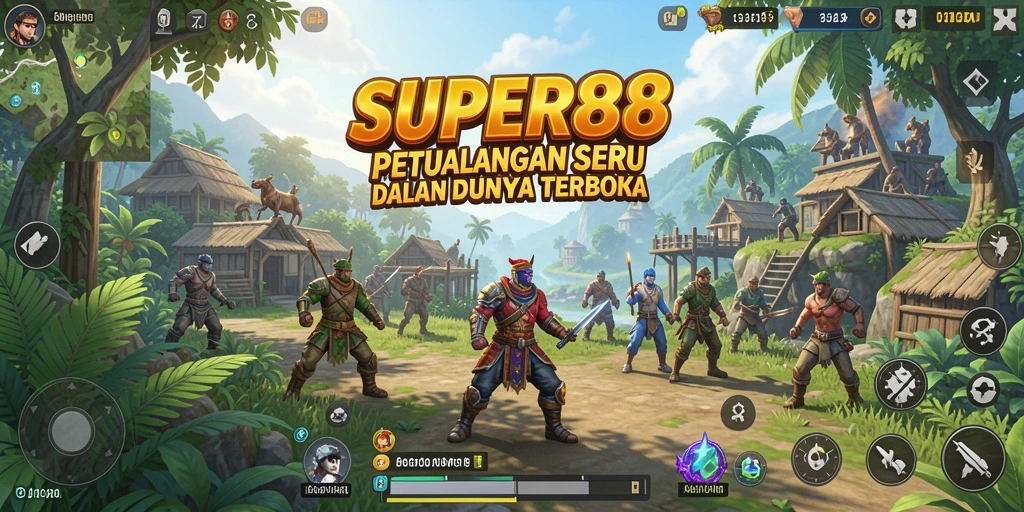 Tampilan gameplay SUPER88 dengan eksplorasi dunia terbuka yang menakjubkan.