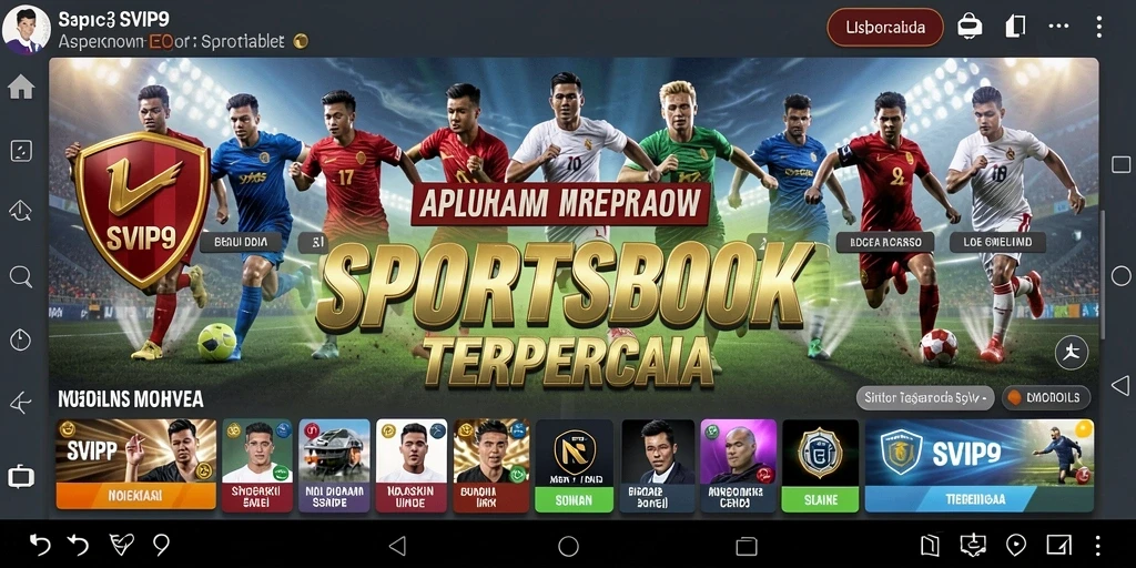 Tampilan antarmuka SVIP9 yang menarik dalam permainan Sportsbook.