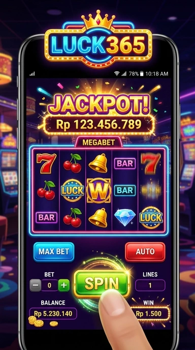 Tampilan antarmuka pengguna luck365 yang menarik.